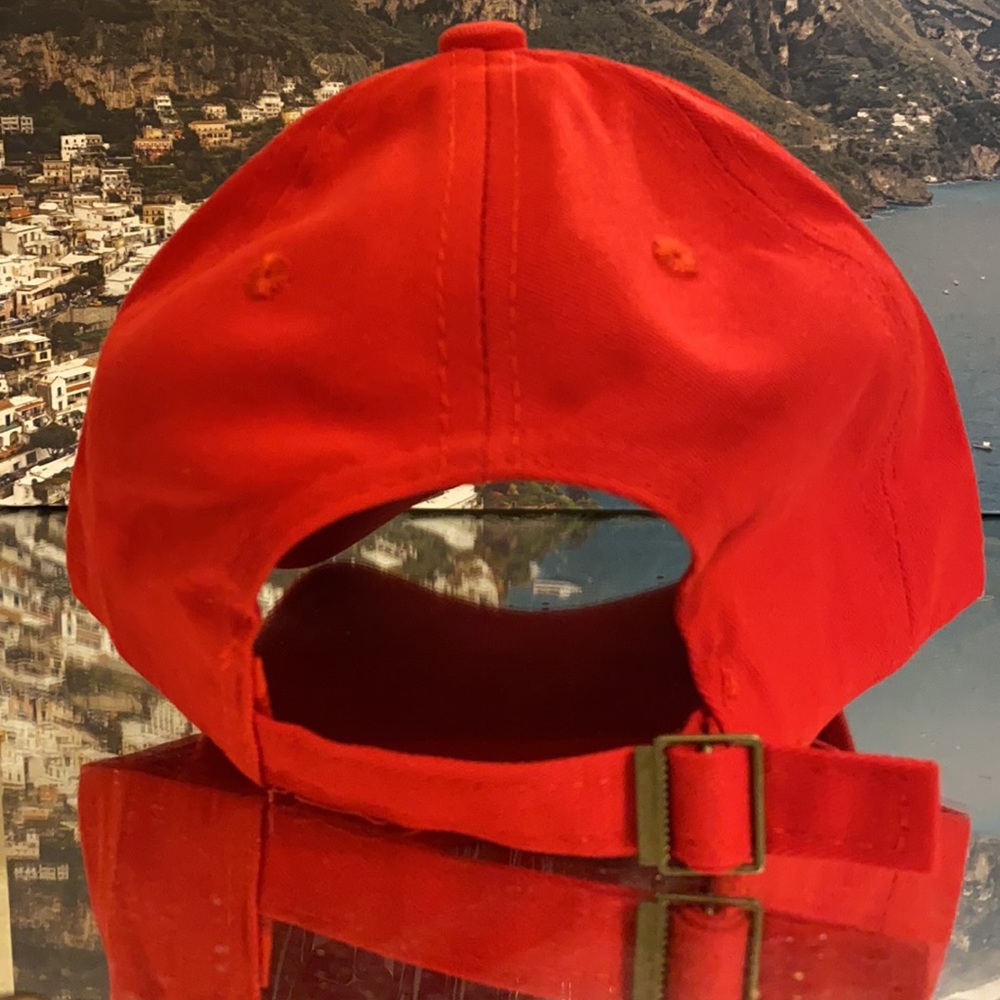 Red Rhinestone Cross Hat - Picture 3 of 4